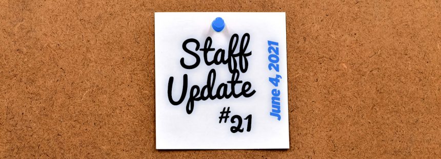 Staff Update #21 – Week in Review