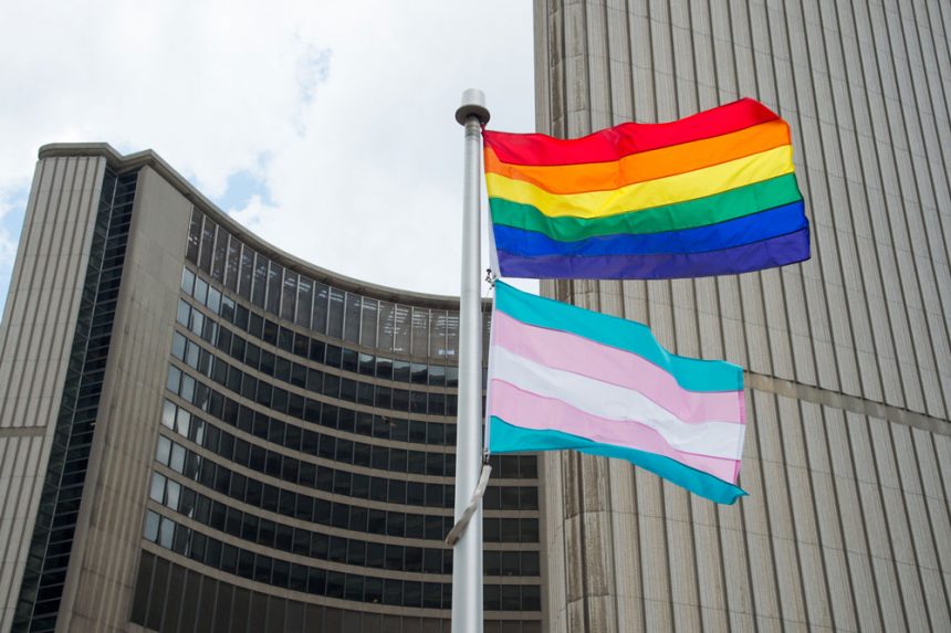 City of Toronto Raises Rainbow and Transgender flags at City Hall for Pride Month