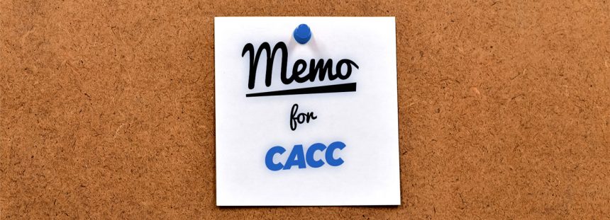 Memo-CACC-2 CACC Process for 2021 Paramedic Spring CME and Fit Testing