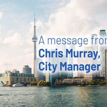 To All Staff on Behalf of City Manager Chris Murray