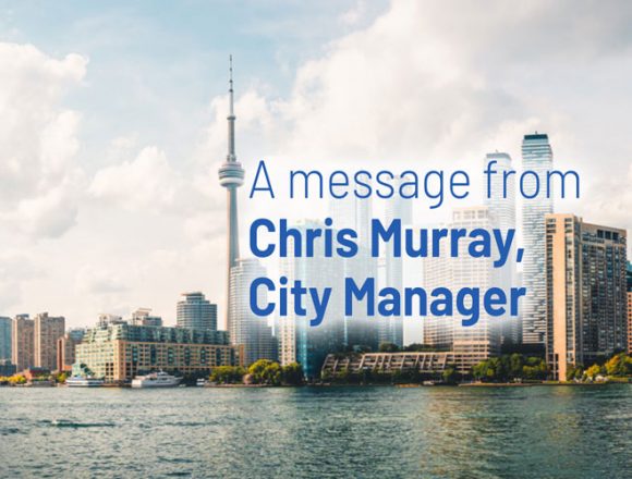 To All Staff on Behalf of City Manager Chris Murray